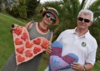 Heart Pillows in Paloma Park